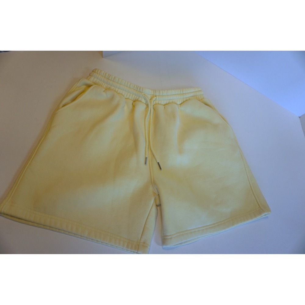 Comfit Women Butter Yellow Drawstring Fleece Sweat Shorts XL